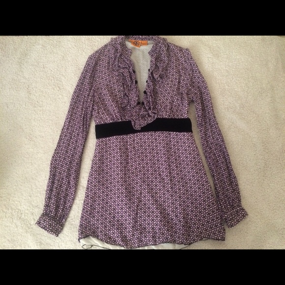 🎉 HP🎊 TORY BURCH gorgeous 100% SILK DRESS - Picture 3 of 7